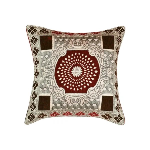 Maroon_Velvet,_Jacquard_And_Chenille_Cushion_Cover_Set_For_Sofa_And_Living_Room_Decore_Pack_Of_5