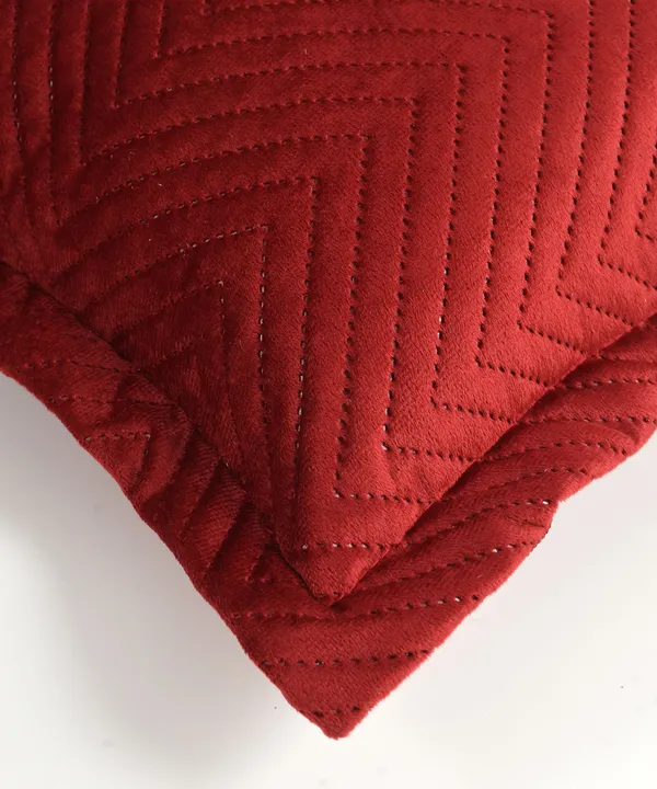 Maroon_Velvet,_Jacquard_And_Chenille_Cushion_Cover_Set_For_Living_Room_And_Home_Decore_Pack_Of_5