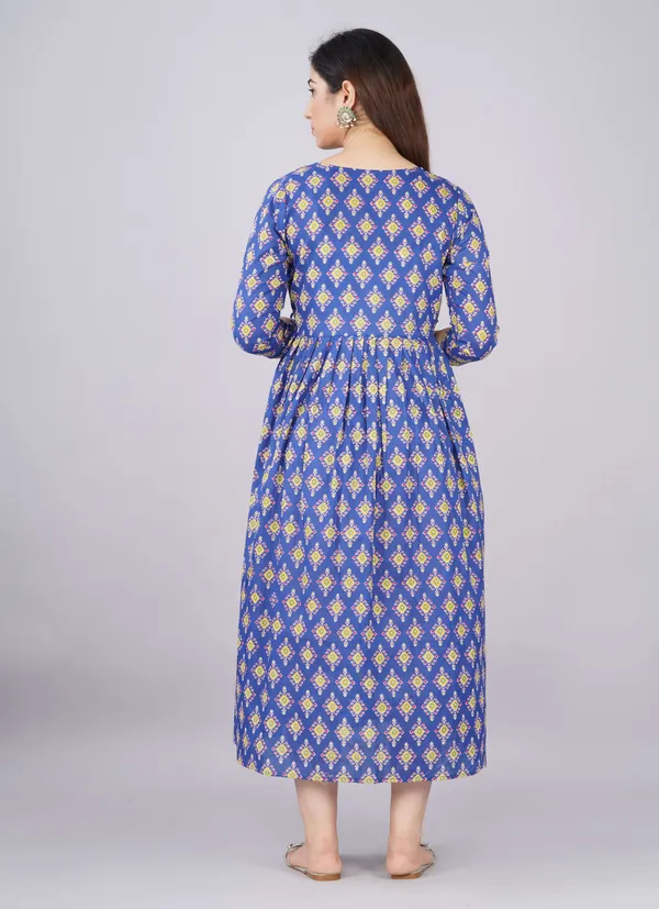 Dark_Blue_Pure_Cotton_Floral_Print_Casual_Regular_Fit_Round_Neck_Ethnic_Anarkali_Gown_For_Women