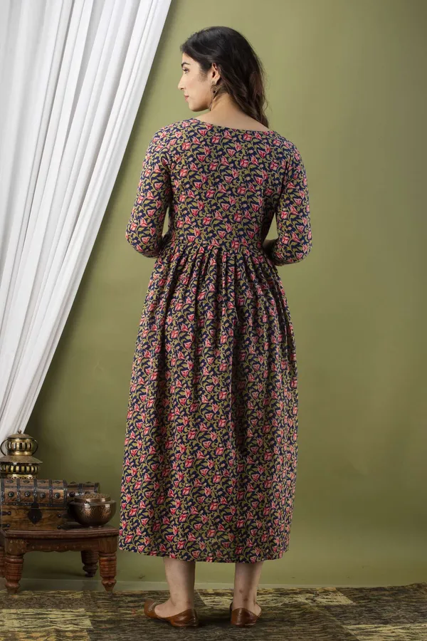 Multicolor_Pure_Cotton_Floral_Print_Casual_Regular_Fit_Round_Neck_Ethnic_Anarkali_Gown_For_Women