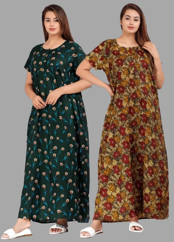 Multicolor_Pure_Cotton_Printed_Regular_Fit_Nighty_For_Women_(Pack_Of_2)