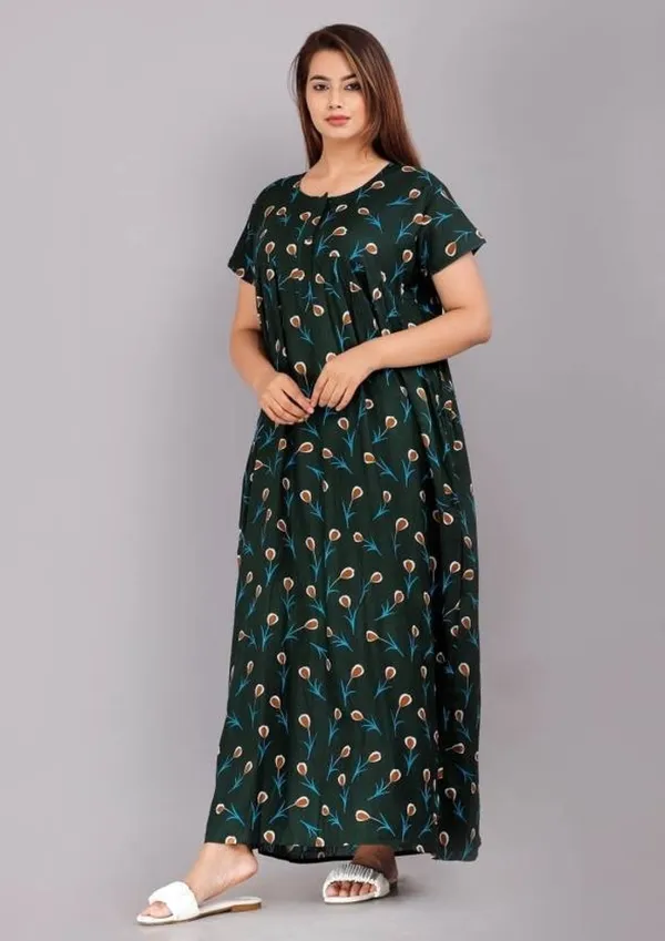 Green_Cotton_Printed_Regular_Fit_Nighty_For_Women