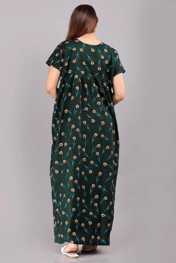 Green_Cotton_Printed_Regular_Fit_Nighty_For_Women