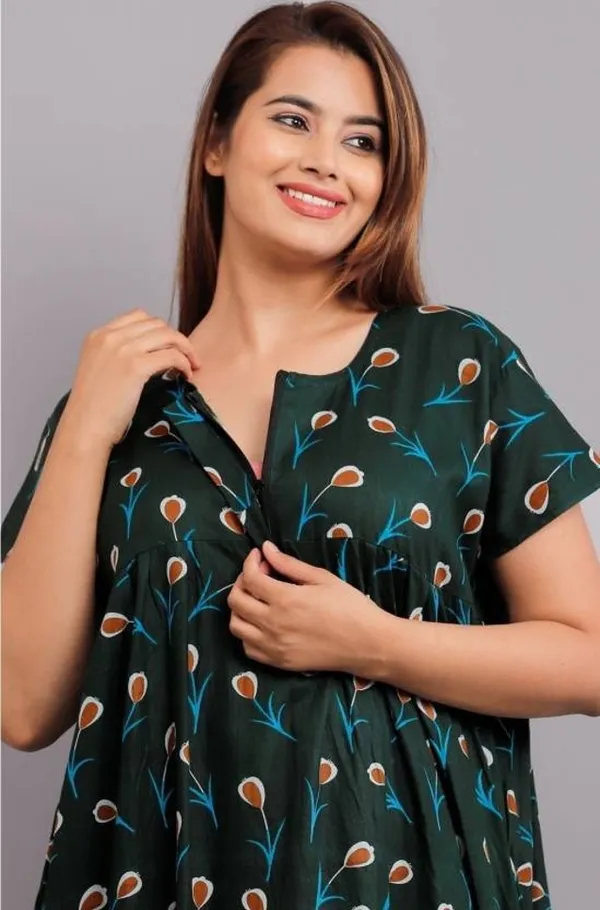 Green_Cotton_Printed_Regular_Fit_Nighty_For_Women