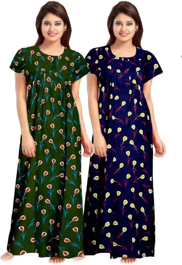 Multicolor_Pure_Cotton_Printed_Regular_Fit_Nighty_For_Women_(Pack_Of_2)