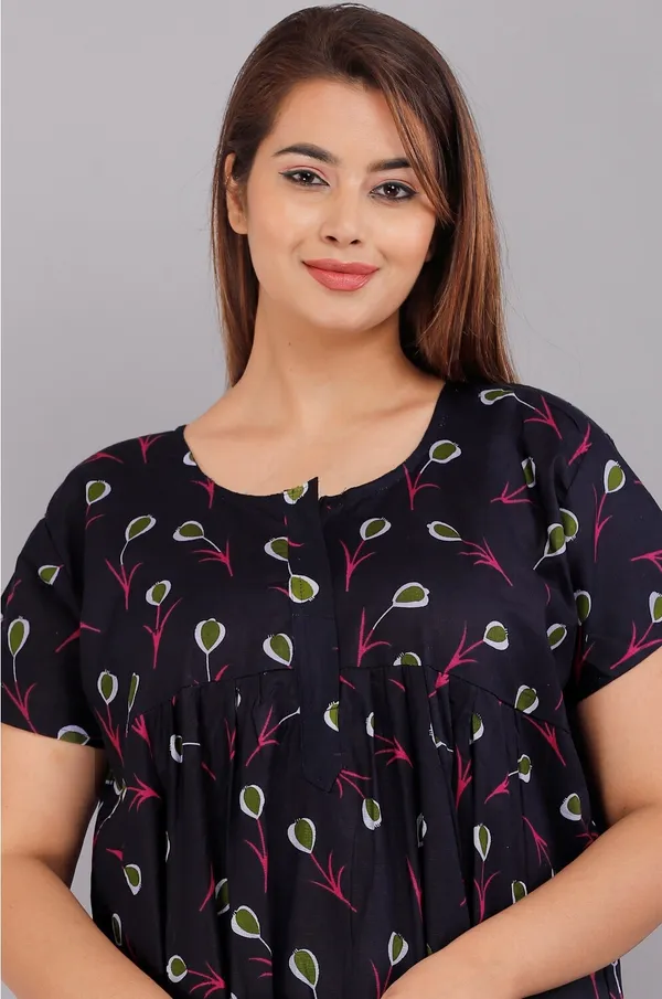 Blue_Cotton_Printed_Regular_Fit_Nighty_For_Women