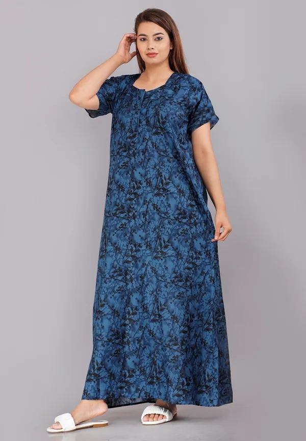 Blue_Cotton_Printed_Regular_Fit_Nighty_For_Women