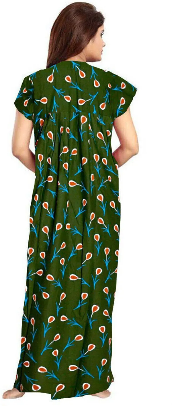 Blue_&_Green_Cotton_Printed_Regular_Fit_Nighty_For_Women