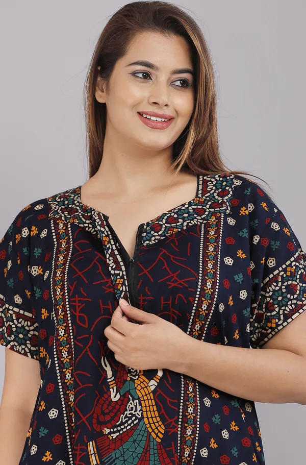 Multicolor_Pure_Cotton_Printed_Regular_Fit_Nighty_For_Women_(Pack_Of_2)