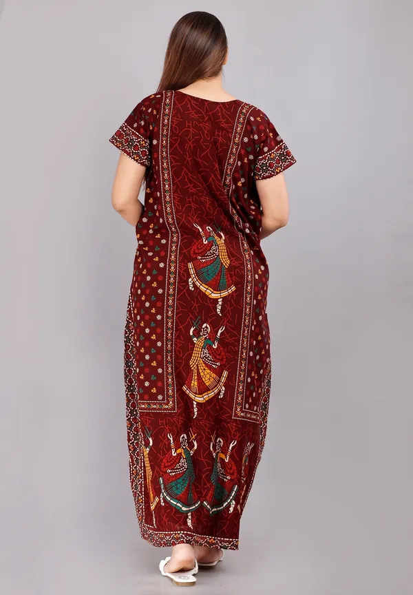 Multicolor_Pure_Cotton_Printed_Regular_Fit_Nighty_For_Women_(Pack_Of_2)