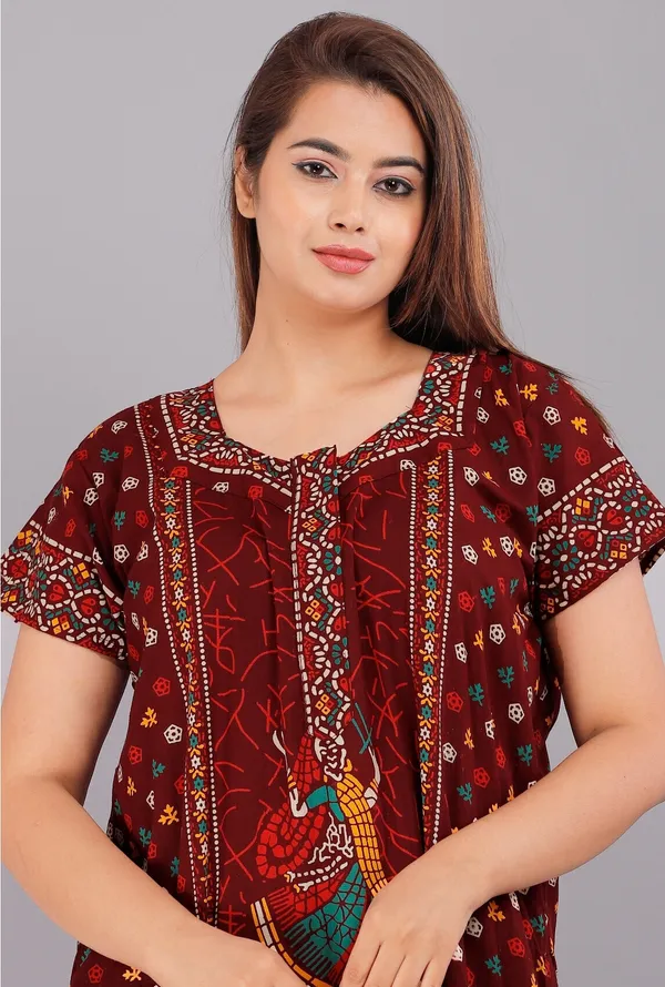 Multicolor_Pure_Cotton_Printed_Regular_Fit_Nighty_For_Women_(Pack_Of_2)