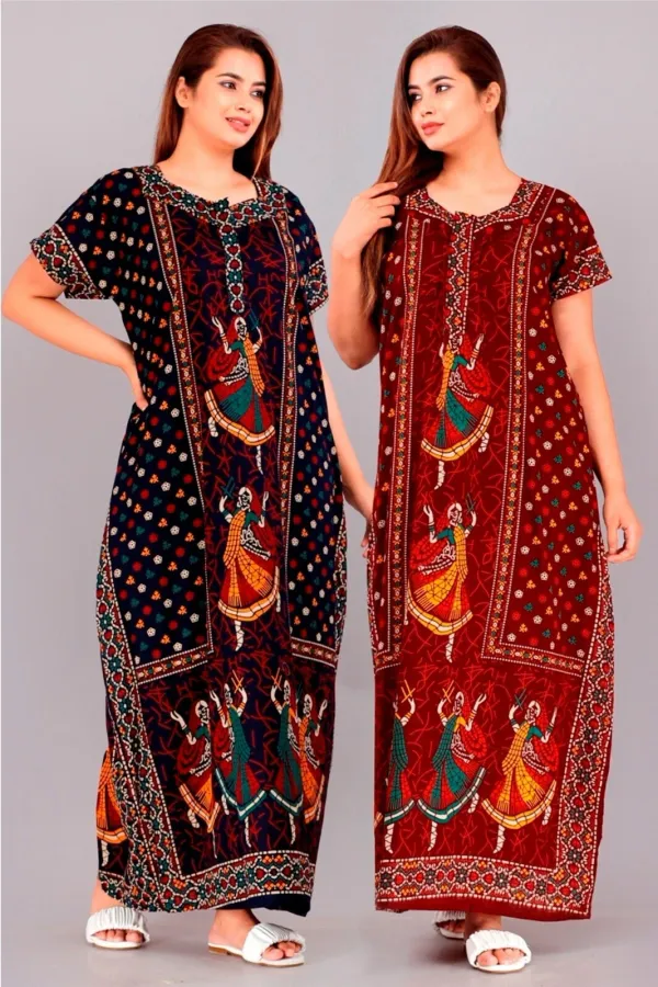 Multicolor_Pure_Cotton_Printed_Regular_Fit_Nighty_For_Women_(Pack_Of_2)