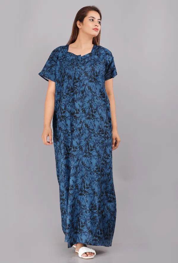 Blue_Cotton_Printed_Regular_Fit_Nighty_For_Women