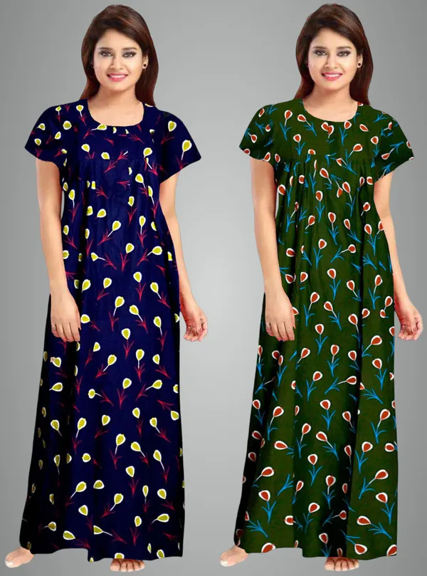 Multicolor_Cotton_Printed_Regular_Fit_Nighty_Set_For_Women_(Pack_Of_2)