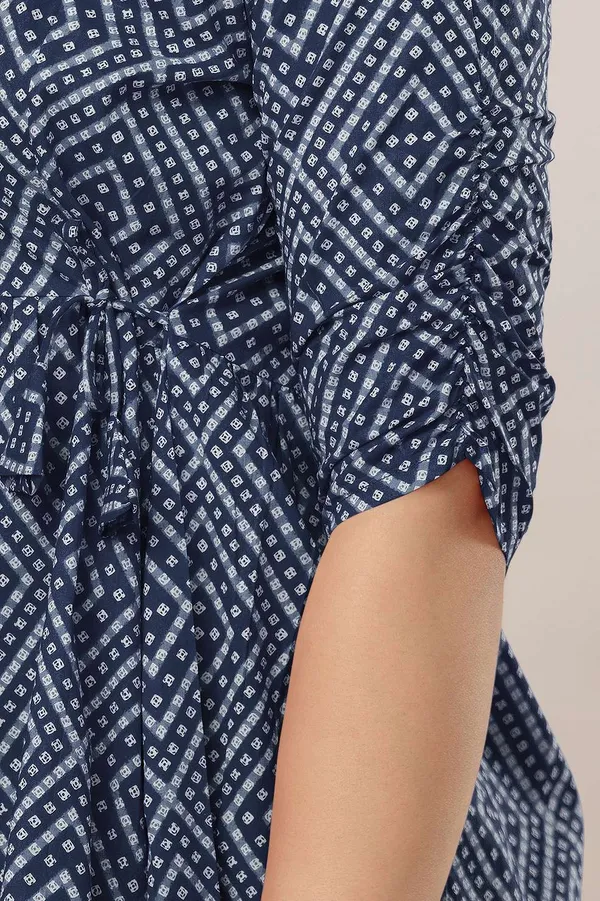 Light_Blue_Pure_Cotton_Printed_Mandarin_Collar_Regular_Fit_Top_For_Women