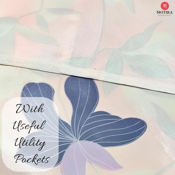Light_Pink_Multi_Floral_Print_Fridge_Cover_With_Side_Pockets_|_Fridge_Top_Cover_|_Refrigerator_Cover_|_Single_Door_|_Washable_Material_|_4_Utility_Pockets_(67_X_170_Cm)