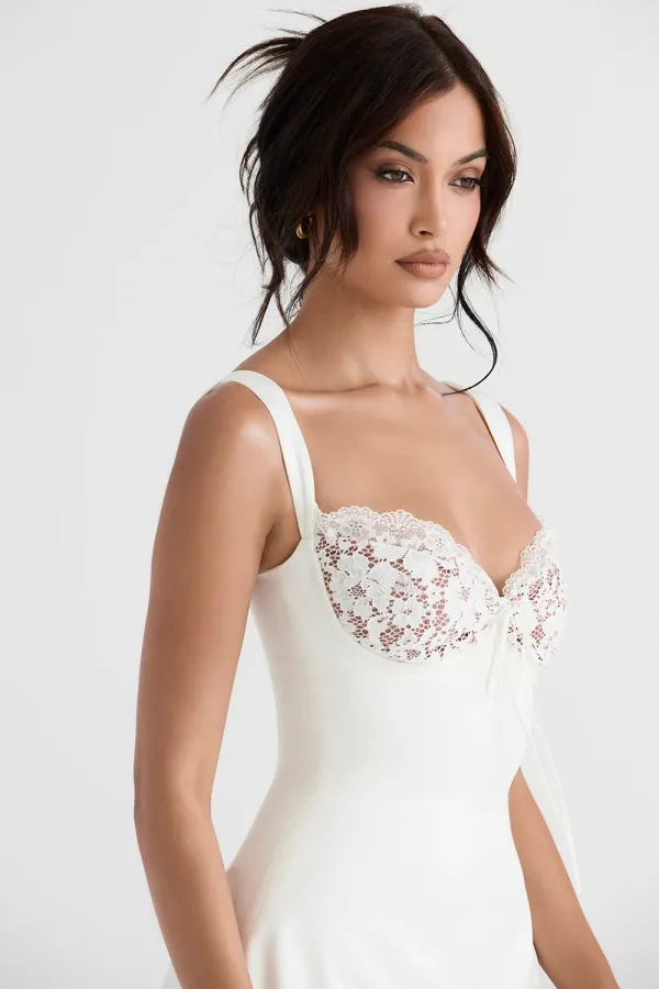 White_Abriana_Lace_Mini_Dress_For_Women
