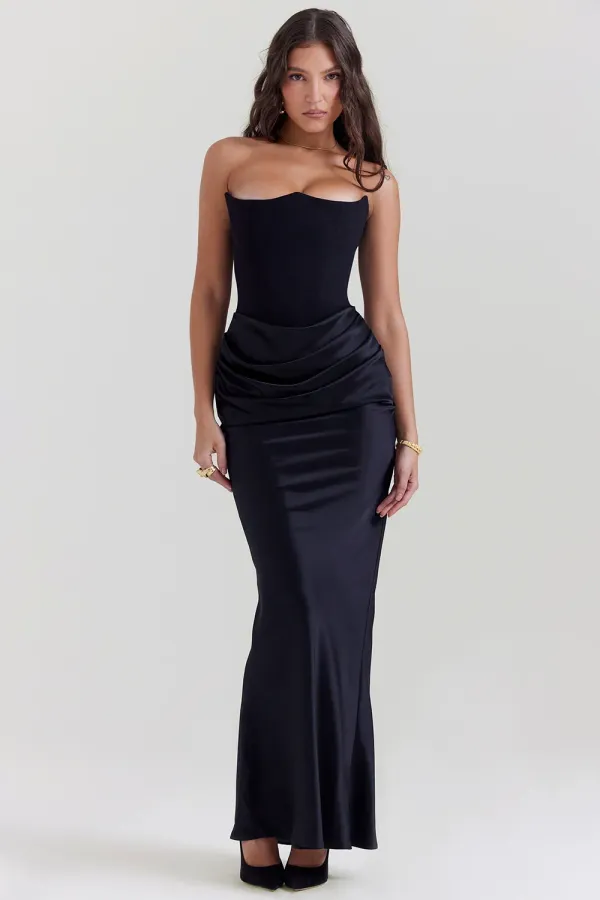 Nora_Black_Strapless_Corset_Dress_For_Women