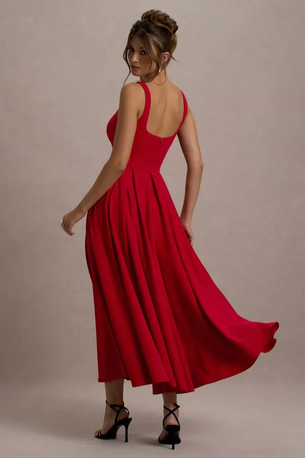 Red_Rarina_Strappy_Volume-Hem_Midi_Dress