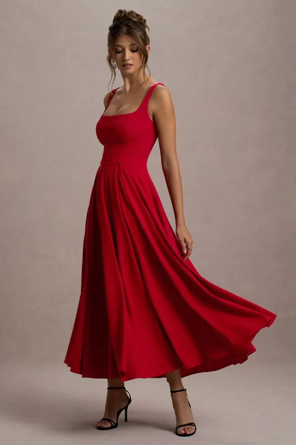 Red_Rarina_Strappy_Volume-Hem_Midi_Dress