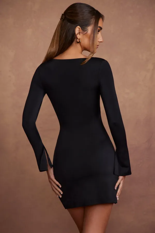Black_Sea_Long_Sleeve_Asymmetric_Mini_Dress