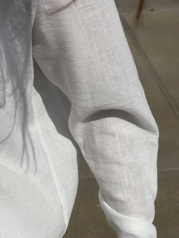 White_Summer_Two_Piece_Shirt_&_Pants_For_Women_&_Girls