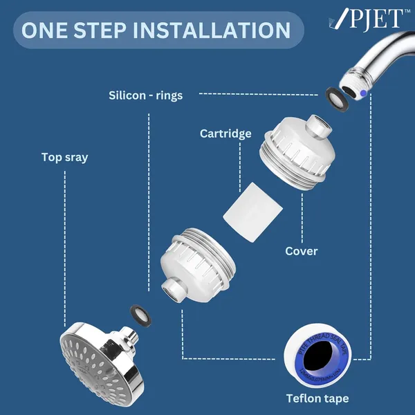 PJET_5-Mode_Filtered_Shower_Head