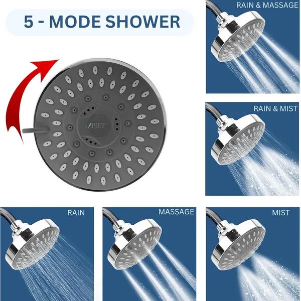 PJET_5-Mode_Filtered_Shower_Head