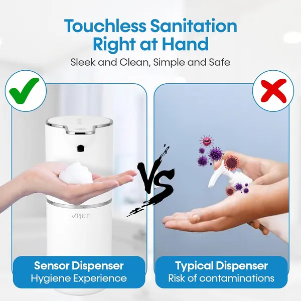 PJET_Automatic_Foaming_Soap_Dispenser_+_Dettol_Foaming_Soap_Refill_for_Wash_Basin