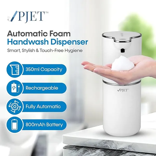 PJET_Automatic_Foaming_Soap_Dispenser_+_Dettol_Foaming_Soap_Refill_for_Wash_Basin