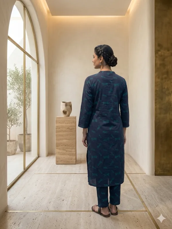 Blue_Printed_Kurta_Set_with_Matching_Pants_-_Traditional_Ethnic_Wear