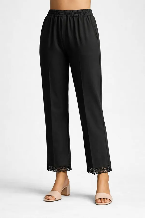 Black_Ankle_Length_Straight_Pants_With_Lace_Hem_Detail