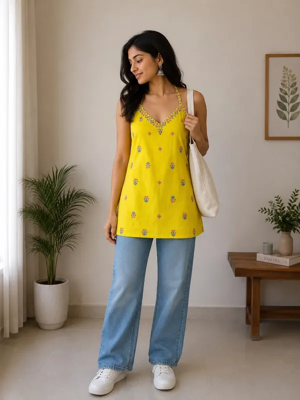 Short_Halter_Neck_Kurti
