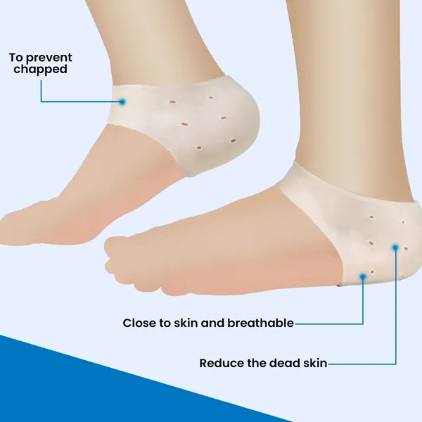 White_Anti_Crack_Heel_Socks_For_Pain_Care_(_1_Pair_)