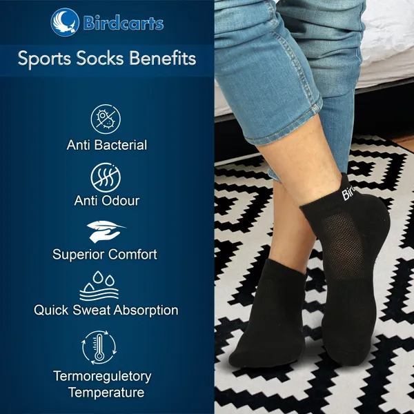 Black_&_White_Sports_Socks_For_Pain_Care_(_2_Pair_)