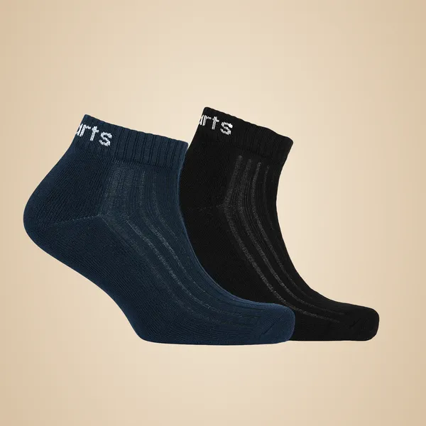 Black_&_Navy_Blue_Ribbed_Ankle_Sockss_For_Pain_Care_(_2_Pair_)