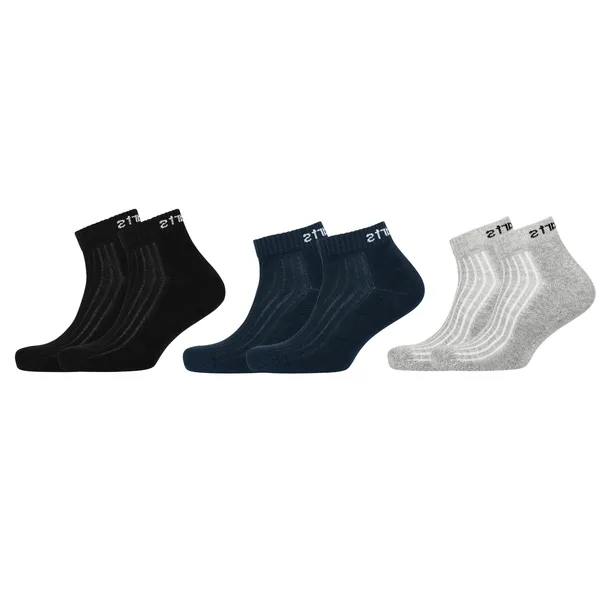 Black,_White_&_Grey_Ribbed_Ankle_Socks_For_Pain_Care_(_3_Pair_)