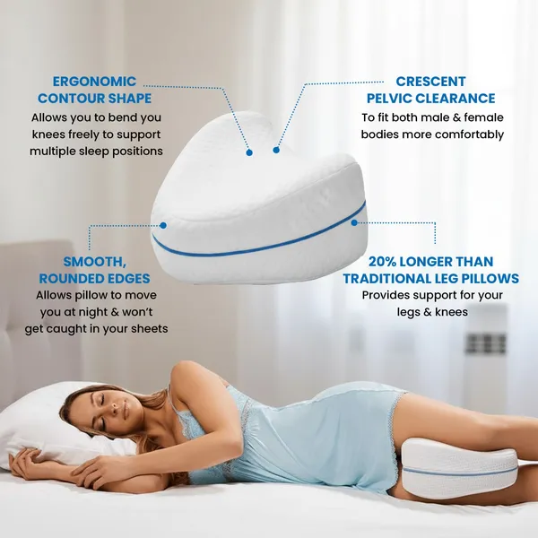 White_Orthopedic_Knee_Support_Pillow_Pain_Relief_Cushion