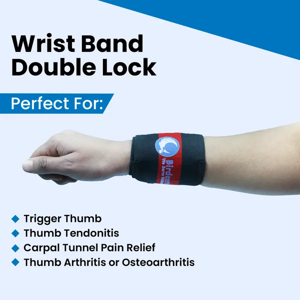 Black_Wrist_Band_With_Double_Lock_For_Pain_Care_(_1_Piece_)