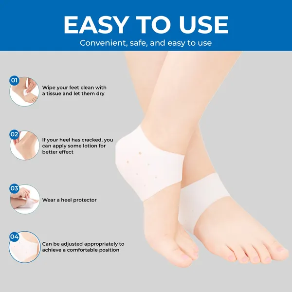 White_Anti_Crack_Heel_Socks_For_Pain_Care_(_1_Pair_)