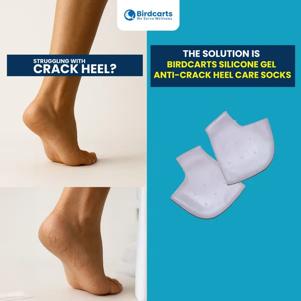 White_Anti_Crack_Heel_Socks_For_Pain_Care_(_1_Pair_)