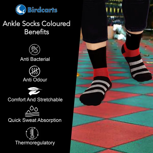 Multicolour_Coloured_Ankle_Sockss_For_Pain_Care_(_3_Pair_)