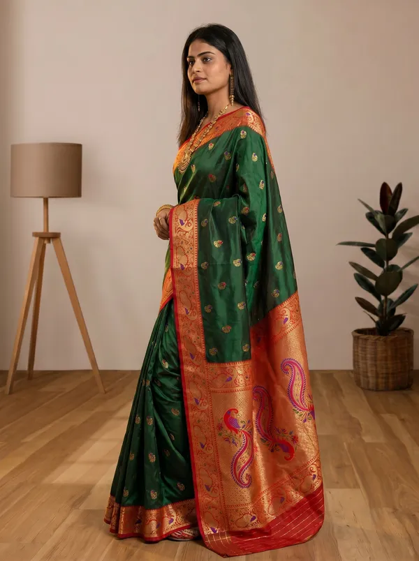 Women's_Kanjivaram_Banarasi_Silk_Saree_With_Blouse||Saree_For_Women||Designer_Saree||Traditional_Saree||Trending_Saree_With_Blouse