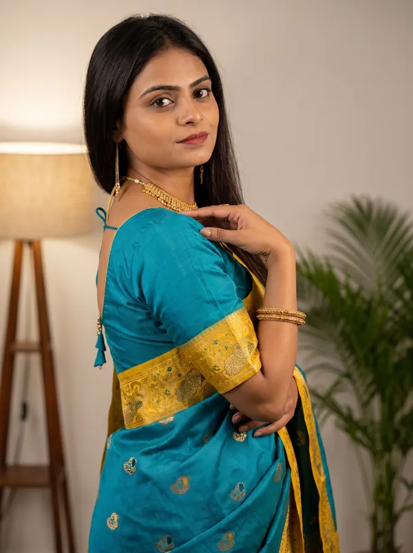 Women's_Kanjivaram_Banarasi_Silk_Saree_With_Blouse||Saree_For_Women||Designer_Saree||Traditional_Saree||Trending_Saree_With_Blouse