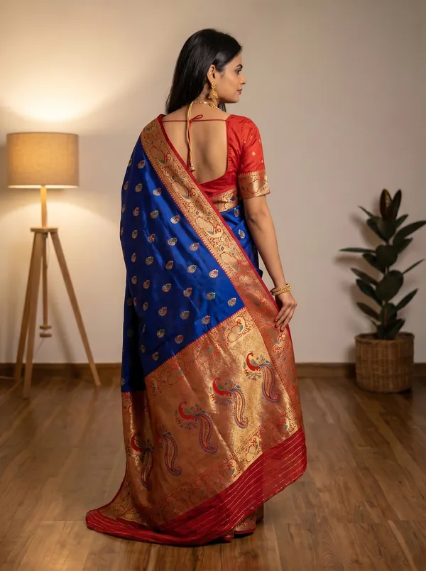 Women's_Kanjivaram_Banarasi_Silk_Saree_With_Blouse||Saree_For_Women||Designer_Saree||Traditional_Saree||Trending_Saree_With_Blouse