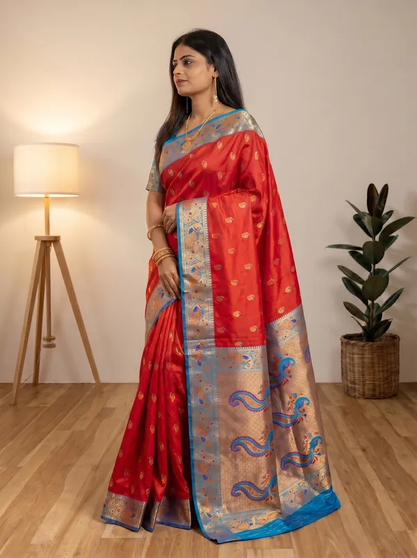 Women's_Kanjivaram_Banarasi_Silk_Saree_With_Blouse||Saree_For_Women||Designer_Saree||Traditional_Saree||Trending_Saree_With_Blouse