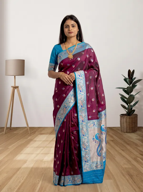 Women's_Kanjivaram_Banarasi_Silk_Saree_With_Blouse||Saree_For_Women||Designer_Saree||Traditional_Saree||Trending_Saree_With_Blouse