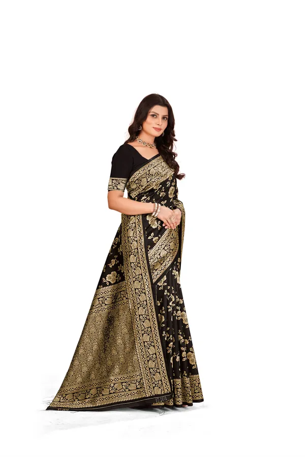 Women's_Kanjivaram_Banarasi_Silk_Saree_With_Blouse||Saree_For_Women||Designer_Saree||Traditional_Saree||Trending_Saree_With_Blouse||soft_silk_sarees||sari
