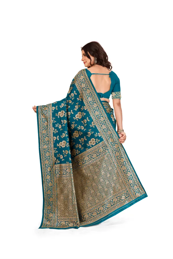 Women's_Kanjivaram_Banarasi_Silk_Saree_With_Blouse||Saree_For_Women||Designer_Saree||Traditional_Saree||Trending_Saree_With_Blouse||soft_silk_sarees||sari