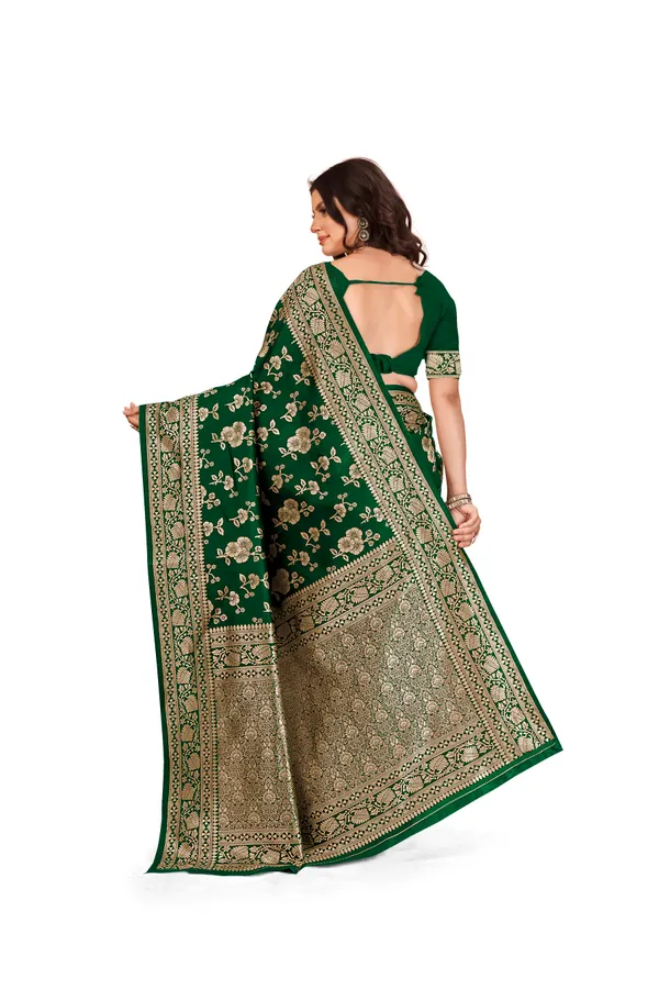 Women's_Kanjivaram_Banarasi_Silk_Saree_With_Blouse||Saree_For_Women||Designer_Saree||Traditional_Saree||Trending_Saree_With_Blouse||soft_silk_sarees||sari